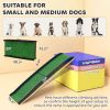 Folding Dog Ramp for Car, 61 Inches Portable Pet Ramp with Non Slip Grass Surface, Raised Side Rails