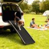 Folding Dog Ramp for Car, 61 Inches Portable Pet Ramp with Non Slip Frosted Surface, Raised Side Rails