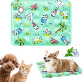 90*60 cm Dog Cooling Mat, 2026 New Summer Pet Mats, Portable Pet Cooling Pad for Travel, Washable Gel Coolings Mat for Dogs and Cats Indoor Outdoor (title: default title)